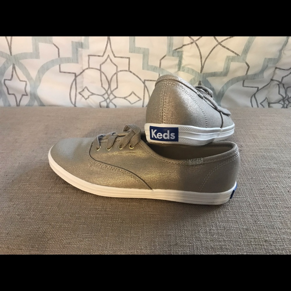 Gold metallic Keds